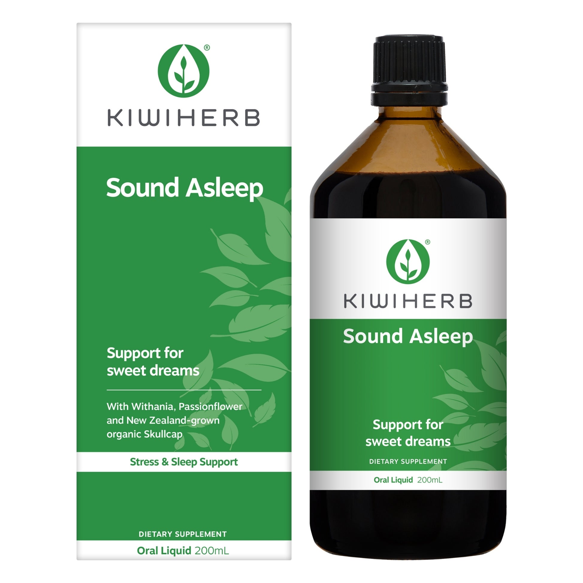 A 200mL of Kiwiherb Sound Asleep formulated with herbs that support sleep.