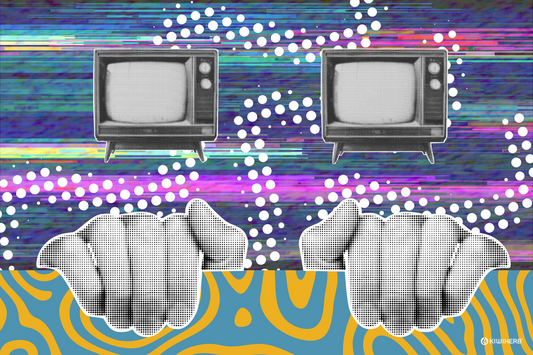 confused image of hands reaching out from a hazy background