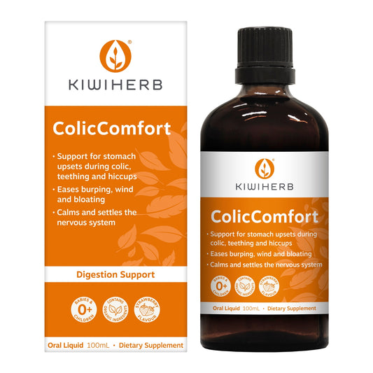 A bottle of ColicComfort 100mL.