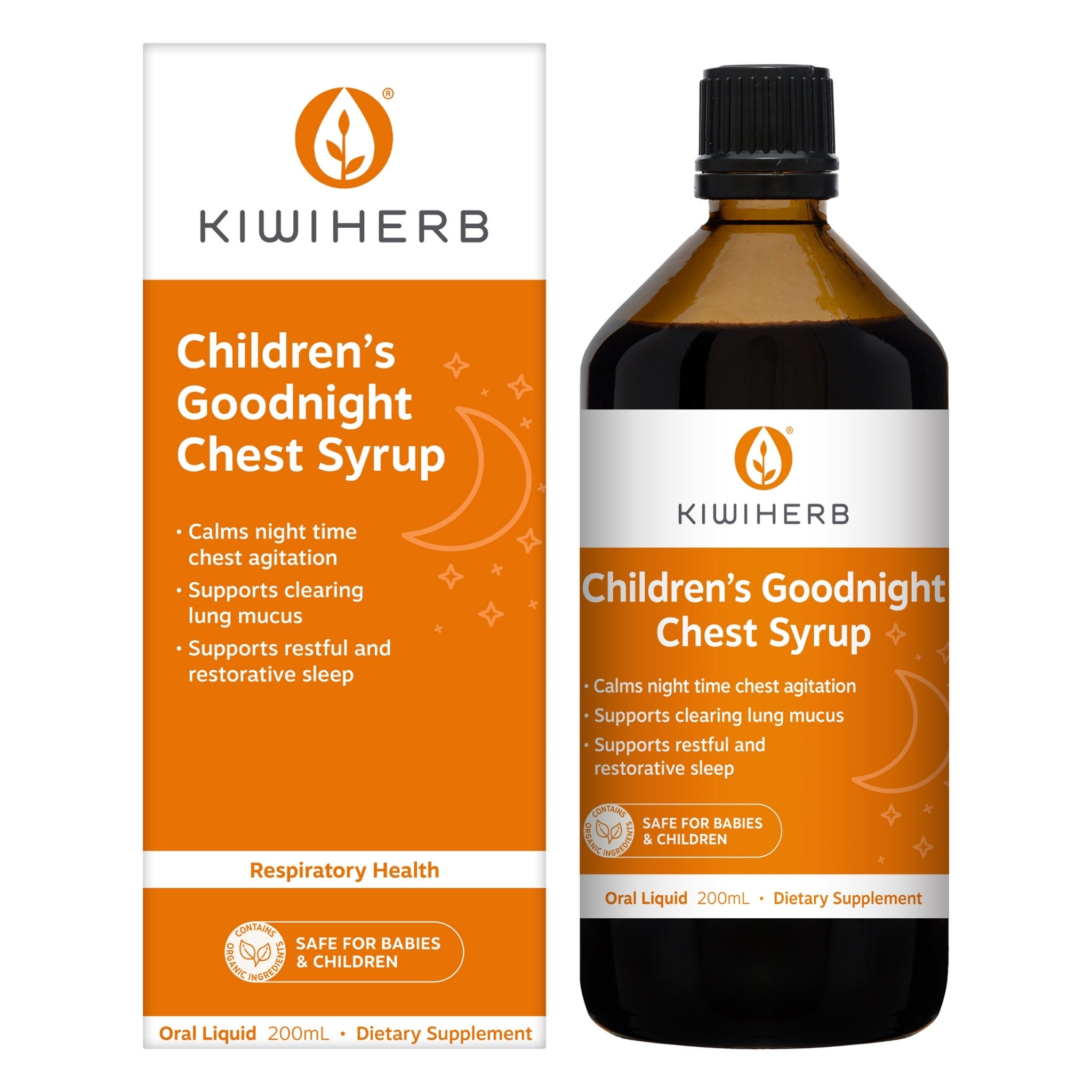 Children's Goodnight Chest Syrup Calming Herbal Formula | Kiwiherb