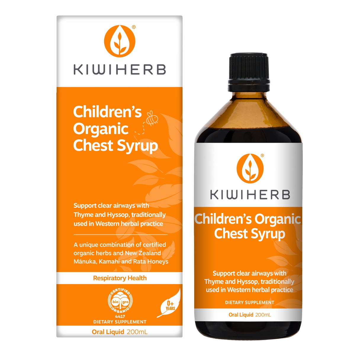 Children’s Organic Chest Syrup Herbal Soothing | Kiwiherb