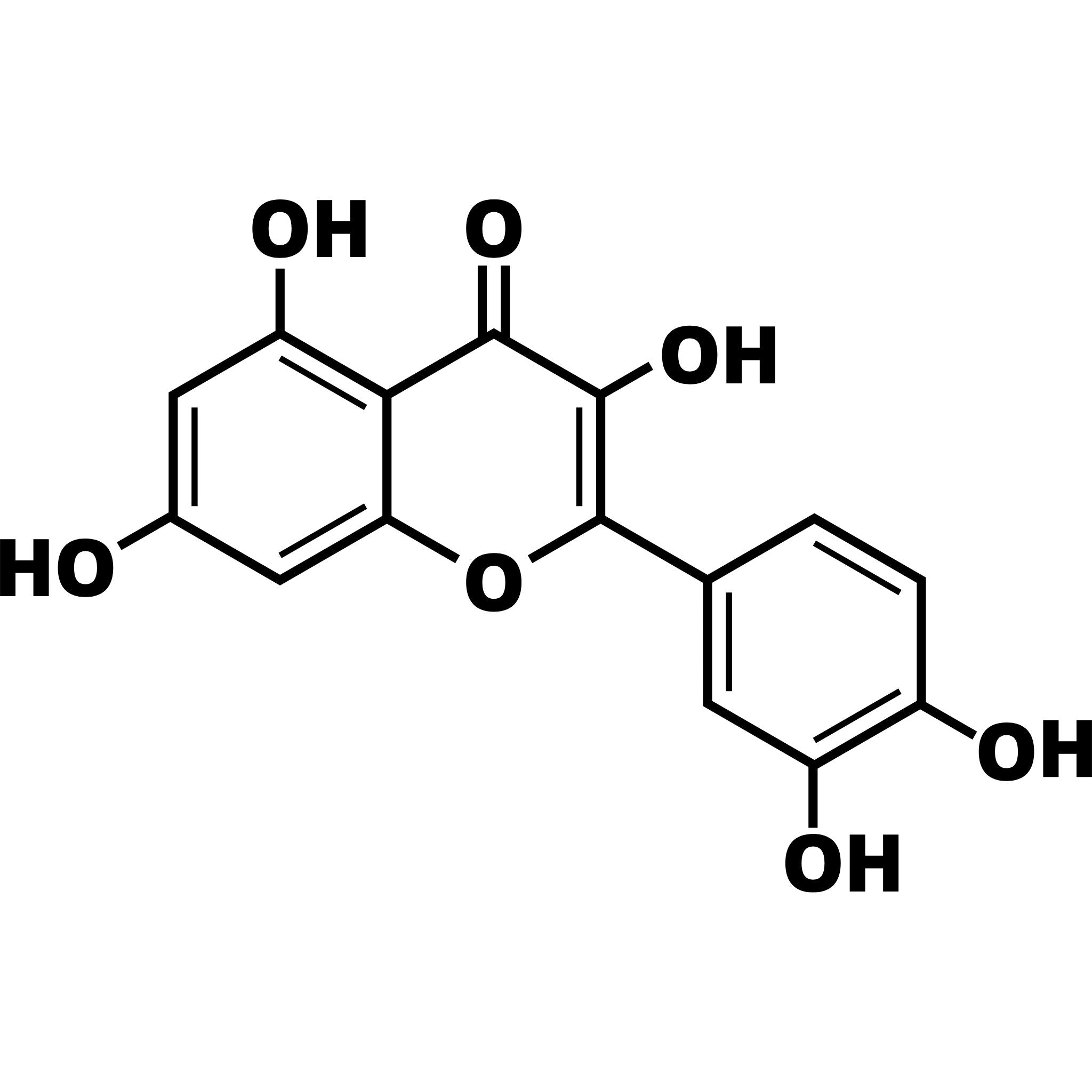 A bond diagram of Quercetin.